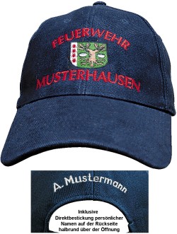 Feuerwehr-Cap + NAME