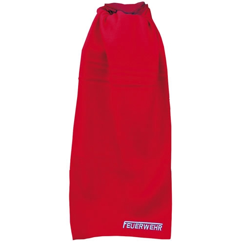 Fleece-Schal ´Feuerwehr mit langem F´, rot