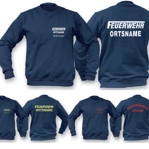 Sweat-Shirt Schrift VS + RS + Ortsname