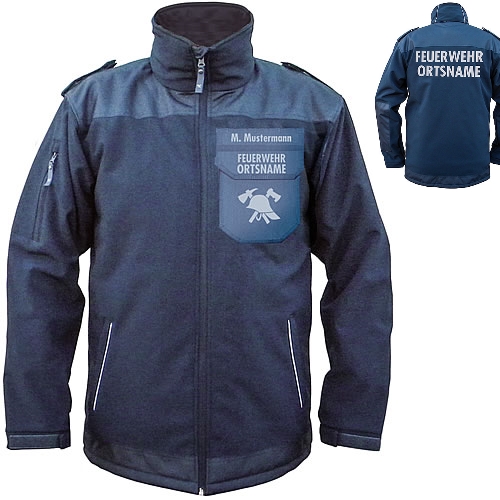 Softshellparka ´Performance Pro´ VS+RS Schrift 2-zeilig