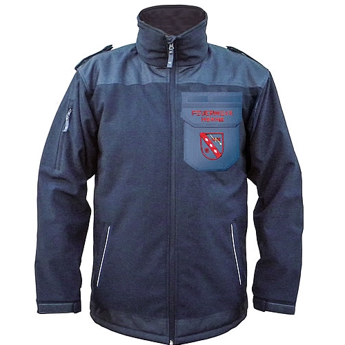 Softshellparka ´Performance Pro´ + Eigenmotiv/Wappen auf Tasche