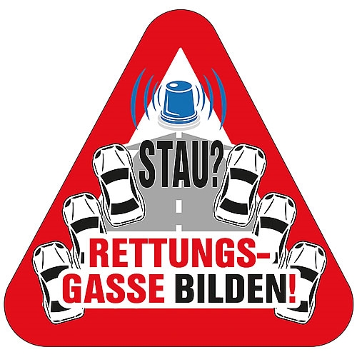 PVC-Aufkleber RETTUNGSGASSE