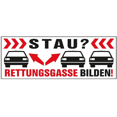 PVC-Aufkleber RETTUNGSGASSE