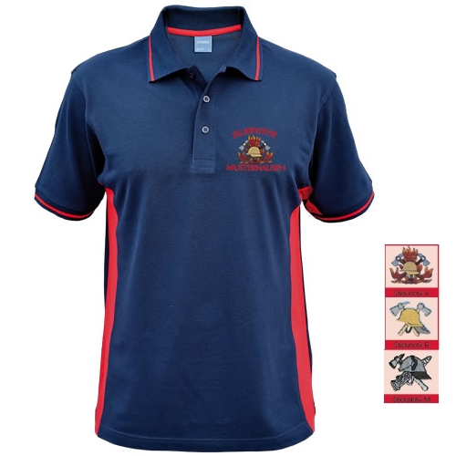 Polo-Shirt ´Red Stripe´ STICKMOTIV