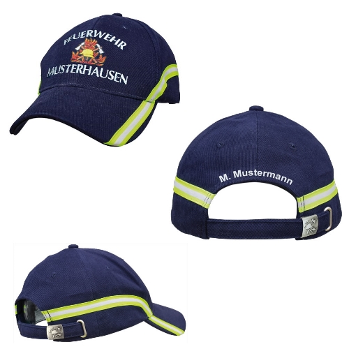 Feuerwehrcap „112-Spezial“ NAVY Stickmotiv + Name