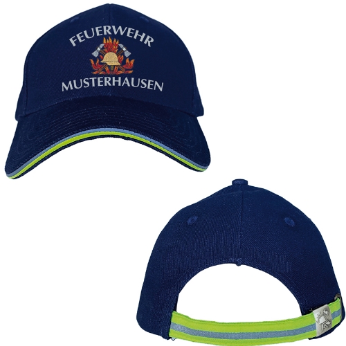 Feuerwehrcap „112-Reflex´ NAVY Stickmotiv