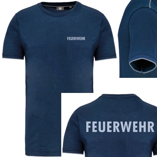 WK T-Shirt FEUERWEHR Silber