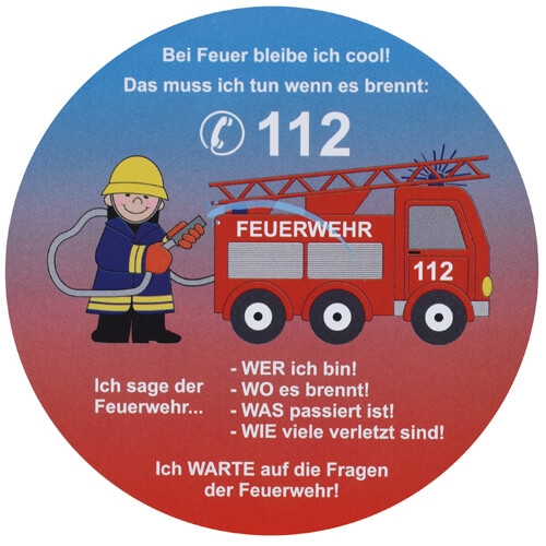 Aufkleber ´Kleine Brandschutzerziehung´