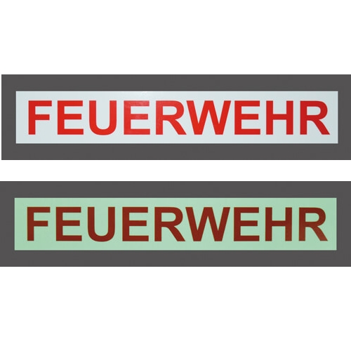 Leucht-Aufkleber ´FEUERWEHR´