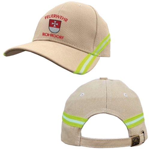 Feuerwehrcap „112-Spezial“ SANDFARBIG WAPPEN