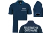 WK Polo-Shirt FEUERWEHR+ORT Silber