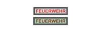 Leucht-Aufkleber ´FEUERWEHR´