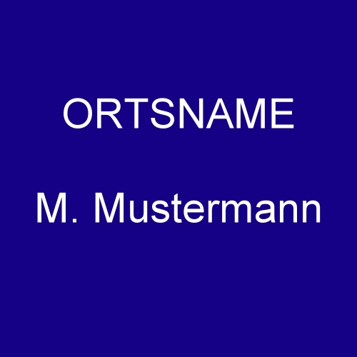 Mehrpreis für Ortsname und persönliche Namen