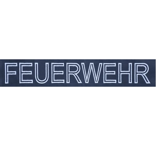 Rückseitenbestickung Outline ´FEUERWEHR´